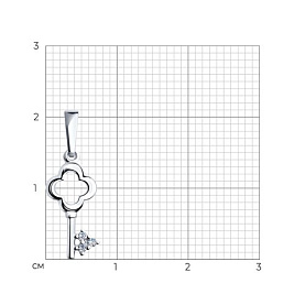 Подвеска SOKOLOV - Серебро 925, Фианит (арт. 94031733)