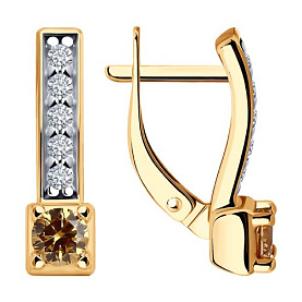 Серьги Diamant - Серебро 925, Фианит (арт. 93-120-01553-2)