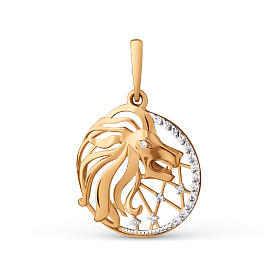 Подвеска ЮФ Династия - Золото 375, Фианит (арт. 101208-5102)