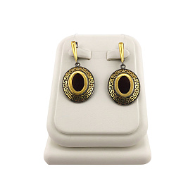 Серьги Янтарная волна - Серебро 925, Янтарь (арт. 821327к)