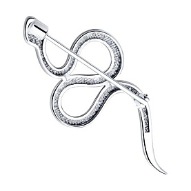 Брошь SOKOLOV - Серебро 925, Фианит (арт. 94040287)