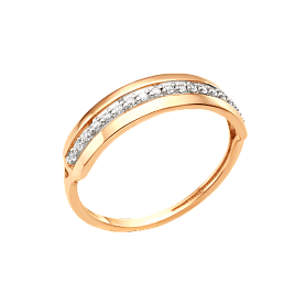 Кольцо ЮФ Династия - Золото 585, Фианит (арт. 000531-1102)