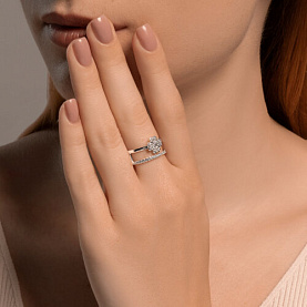 Кольцо SOKOLOV - Серебро 925, Фианит (арт. 94014151)