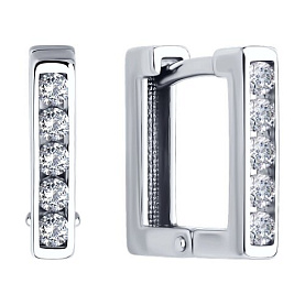 Серьги SOKOLOV - Серебро 925, Фианит (арт. 94026822)