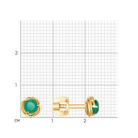 Серьги SOKOLOV - Золото 375, Агат (арт. 37725415)
