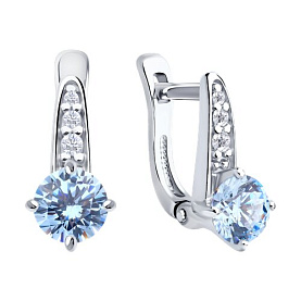 Серьги Diamant - Серебро 925, Фианит (арт. 94-120-02198-1)