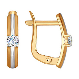 Серьги SOKOLOV - Золото 375, Фианит (арт. 027139-4)