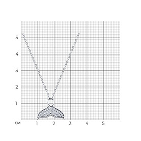 Колье Diamant - Серебро 925, Фианит (арт. 94-170-00011-1)
