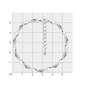 Браслет Diamant - Серебро 925, Фианит (арт. 94-150-00275-1)
