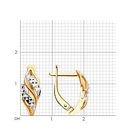 Серьги Diamant - Золото 585 (арт. 51-120-02258-1)