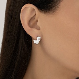 Серьги SOKOLOV - Серебро 925, Эмаль (арт. 94027106)