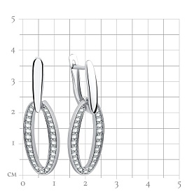 Серьги Talant - Серебро 925, Фианит (арт. 14-72-0001-11938)