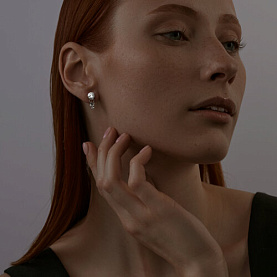 Серьги SOKOLOV - Серебро 925, Фианит (арт. 94021097)