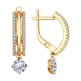 Серьги SOKOLOV - Серебро 925, Фианит (арт. 93022231)