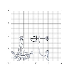 Серьги SOKOLOV - Серебро 925, Фианит (арт. 94025952)