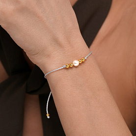 Браслет SOKOLOV - Серебро 925, Жемчуг имитация (арт. 93050243)