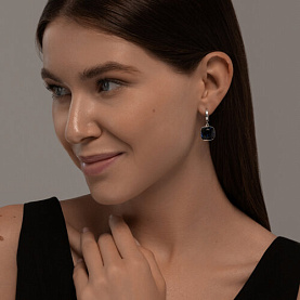 Серьги SOKOLOV - Серебро 925, Фианит (арт. 94026700)