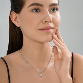 Подвеска SOKOLOV - Серебро 925, Фианит, Эмаль (арт. 94033280)