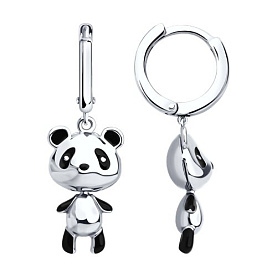 Серьги SOKOLOV - Серебро 925, Эмаль (арт. 94026812)