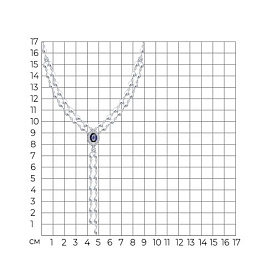 Колье SOKOLOV - Серебро 925, Фианит (арт. 94071371)