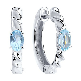 Серьги SOKOLOV - Серебро 925, Топаз (арт. 92022281)