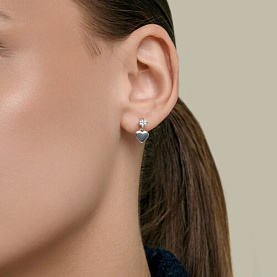 Серьги Diamant - Серебро 925, Фианит (арт. 94-121-00297-1)