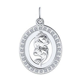 Подвеска Diamant - Серебро 925, Фианит (арт. 94-130-00155-1)