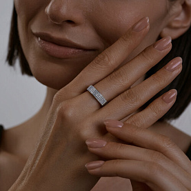 Кольцо SOKOLOV - Серебро 925, Фианит (арт. 94013763)