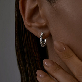 Серьги SOKOLOV - Серебро 925, Фианит (арт. 94025093)