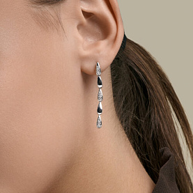 Серьги Diamant - Серебро 925, Фианит (арт. 94-121-00275-1)