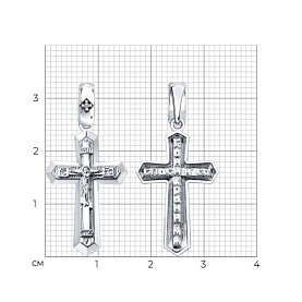 Подвеска SOKOLOV - Серебро 925, Бриллианит (арт. 87120002)