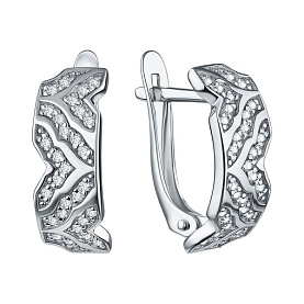 Серьги Talant - Серебро 925, Фианит (арт. 10-72-0001-15082)