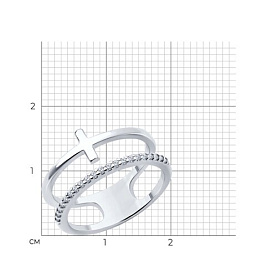 Кольцо SOKOLOV - Серебро 925, Фианит (арт. 94014156)