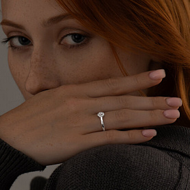 Кольцо SOKOLOV - Серебро 925, Фианит (арт. 94011710)