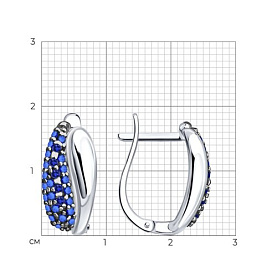 Серьги SOKOLOV - Серебро 925, Фианит (арт. 94027544)