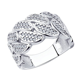 Кольцо SOKOLOV - Серебро 925, Фианит (арт. 94013577)