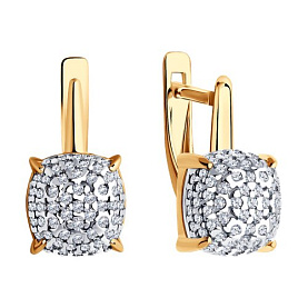 Серьги Diamant - Серебро 925, Фианит (арт. 93-120-01827-1)