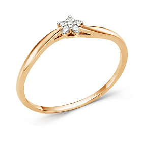 Кольцо ЮФ Династия - Золото 585, Фианит (арт. 000601-1102)