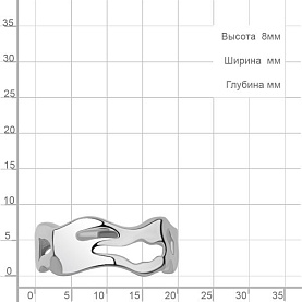 Кольцо Аквамарин - Серебро 925 (арт. 56119.5)