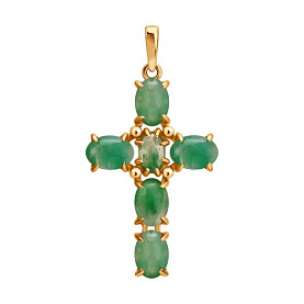 Подвеска SOKOLOV - Серебро 925, Жадеит (арт. 83030366)