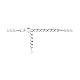 Колье SOKOLOV - Серебро 925, Жемчуг имитация, Фианит (арт. 94071070)