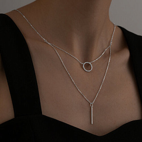 Колье SOKOLOV - Серебро 925, Фианит (арт. 94070675)