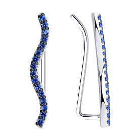 Серьги SOKOLOV - Серебро 925, Фианит (арт. 94023861)