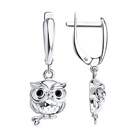 Серьги SOKOLOV - Серебро 925, Фианит (арт. 94022005)