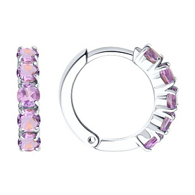 Серьги SOKOLOV - Серебро 925, Аметист (арт. 92022408)