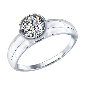 Кольцо SOKOLOV - Серебро 925, Фианит (арт. 94012383)