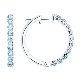 Серьги SOKOLOV - Серебро 925, Топаз (арт. 92022140)