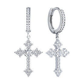 Серьги SOKOLOV - Серебро 925, Фианит (арт. 94027127)