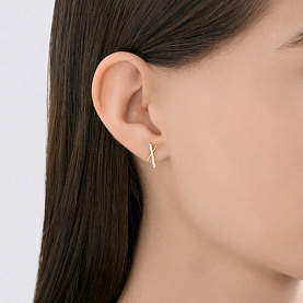 Серьга SOKOLOV - Золото 585, Фианит (арт. 170098)