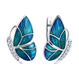 Серьги SOKOLOV - Серебро 925, Эмаль (арт. 94025997)